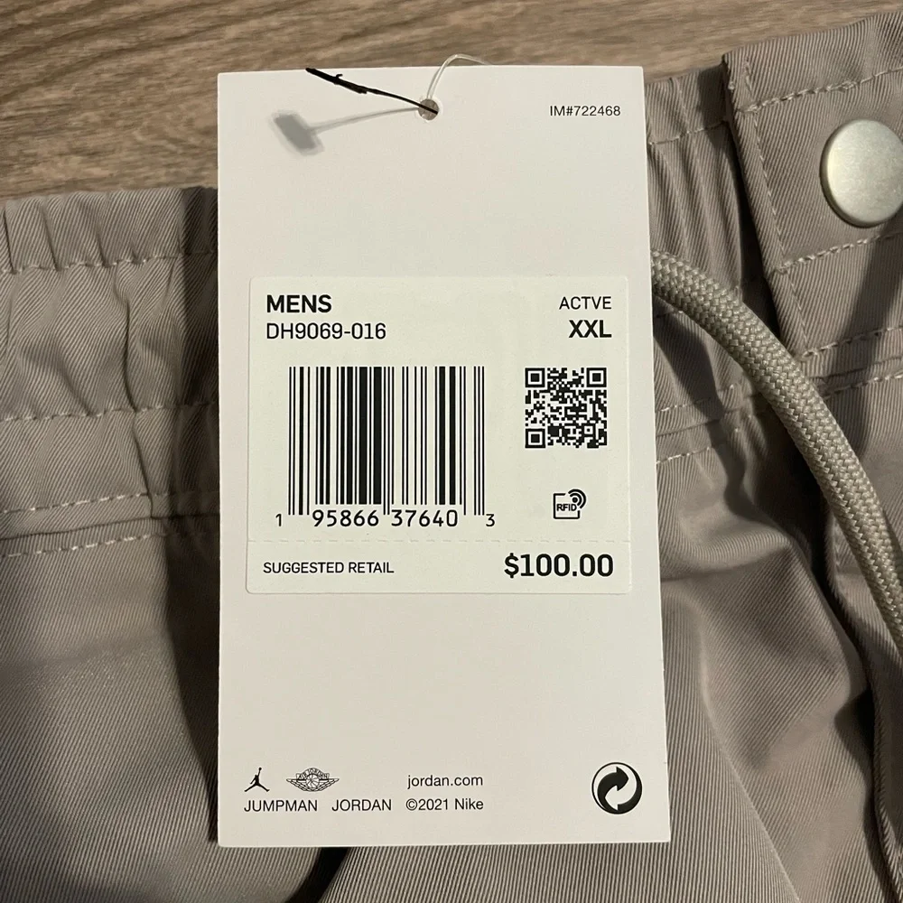 Nike Jordan Statement Essentials Utility Cargo Pants Stone Mens 2XL (DH9069-016) - Picture 4 of 12